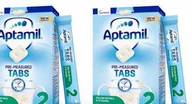  达能在预先测量的标签中首次推出婴儿配方奶粉