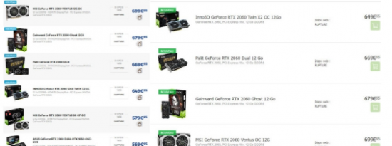 NVIDIA 发布 GeForce RTX 2060 12GB TU106-300 GPU