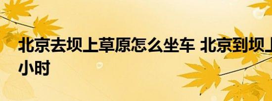 北京去坝上草原怎么坐车 北京到坝上草原几小时 