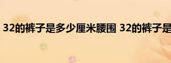 32的裤子是多少厘米腰围 32的裤子是几个x 