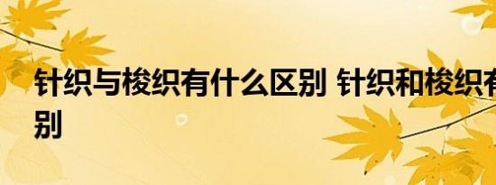 针织与梭织有什么区别 针织和梭织有什么区别  