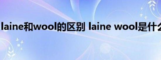 laine和wool的区别 laine wool是什么意思  