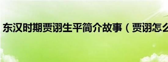 东汉时期贾诩生平简介故事（贾诩怎么死的）