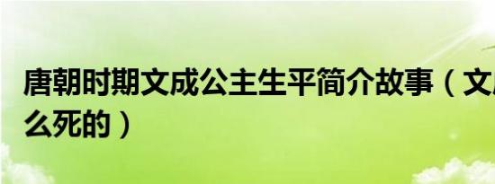 唐朝时期文成公主生平简介故事（文成公主怎么死的）