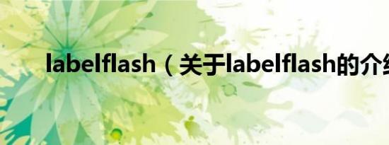 labelflash（关于labelflash的介绍）