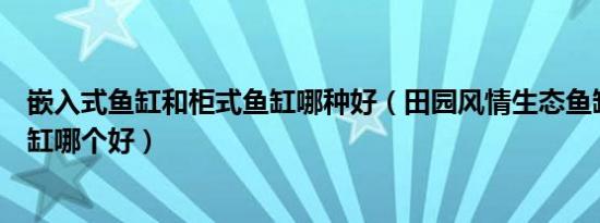 嵌入式鱼缸和柜式鱼缸哪种好（田园风情生态鱼缸与柜式鱼缸哪个好）