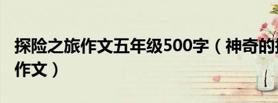 探险之旅作文五年级500字（神奇的探险之旅作文）