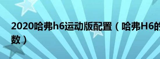 2020哈弗h6运动版配置（哈弗H6的20款参数）