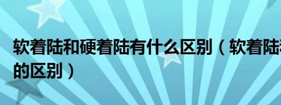 软着陆和硬着陆有什么区别（软着陆和硬着陆的区别）