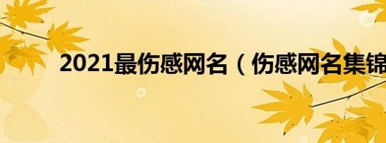 2021最伤感网名（伤感网名集锦）