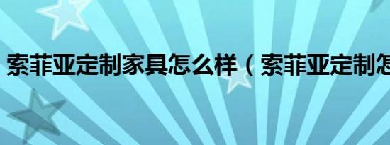 索菲亚定制家具怎么样（索菲亚定制怎么样）