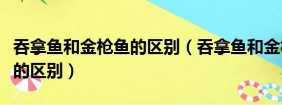 吞拿鱼和金枪鱼的区别（吞拿鱼和金枪鱼两者的区别）