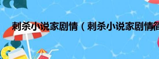 刺杀小说家剧情（刺杀小说家剧情简介）