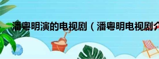 潘粤明演的电视剧（潘粤明电视剧介绍）