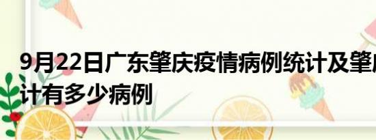 9月22日广东肇庆疫情病例统计及肇庆疫情累计有多少病例