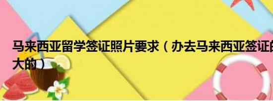 马来西亚留学签证照片要求（办去马来西亚签证的照片是多大的）