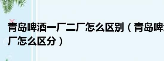 青岛啤酒一厂二厂怎么区别（青岛啤酒一厂二厂怎么区分）