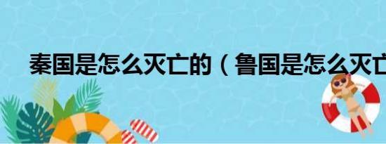 秦国是怎么灭亡的（鲁国是怎么灭亡的）