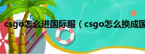 csgo怎么进国际服（csgo怎么换成国际服）