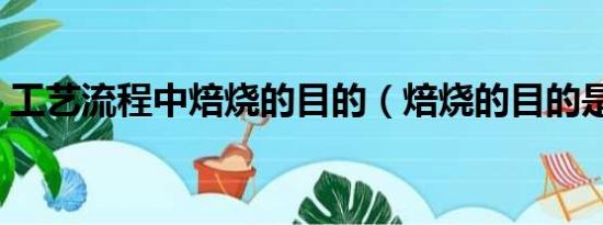 工艺流程中焙烧的目的（焙烧的目的是什么）