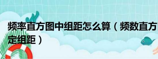 频率直方图中组距怎么算（频数直方图怎么确定组距）