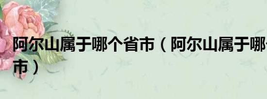 阿尔山属于哪个省市（阿尔山属于哪个省哪个市）