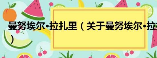 曼努埃尔·拉扎里（关于曼努埃尔·拉扎里介绍）