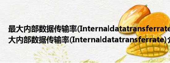 最大内部数据传输率(Internaldatatransferrate)（关于最大内部数据传输率(Internaldatatransferrate)介绍）