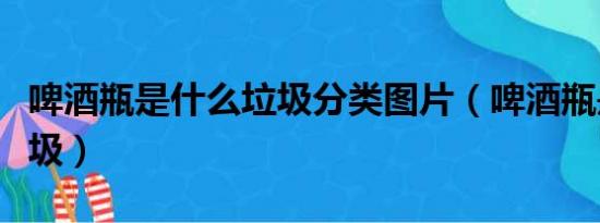 啤酒瓶是什么垃圾分类图片（啤酒瓶是什么垃圾）