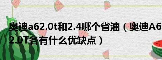 奥迪a62.0t和2.4哪个省油（奥迪A62.4与A62.0T各有什么优缺点）