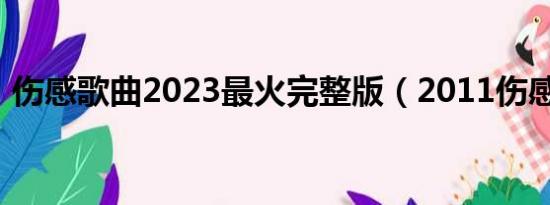 伤感歌曲2023最火完整版（2011伤感歌曲）