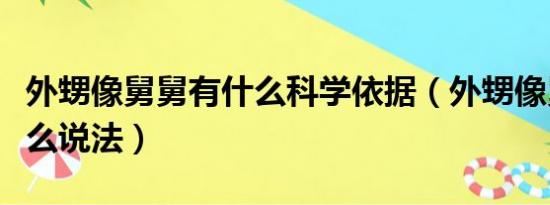 外甥像舅舅有什么科学依据（外甥像舅舅有什么说法）