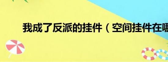 我成了反派的挂件（空间挂件在哪）