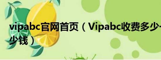 vipabc官网首页（Vipabc收费多少一般要多少钱）