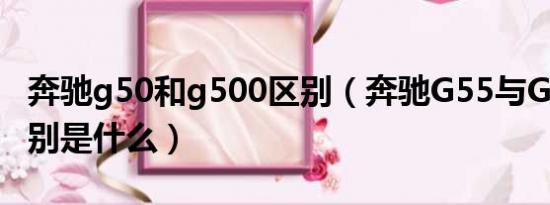 奔驰g50和g500区别（奔驰G55与G500的区别是什么）