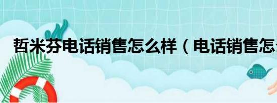 哲米芬电话销售怎么样（电话销售怎么样）