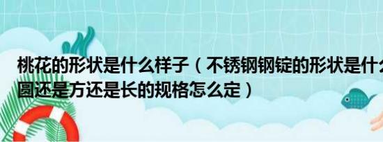 桃花的形状是什么样子（不锈钢钢锭的形状是什么样子的是圆还是方还是长的规格怎么定）