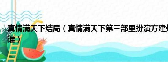 真情满天下结局（真情满天下第三部里扮演方建州那个都有谁）