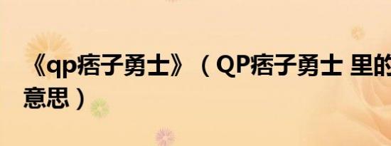 《qp痞子勇士》（QP痞子勇士 里的QP什么意思）