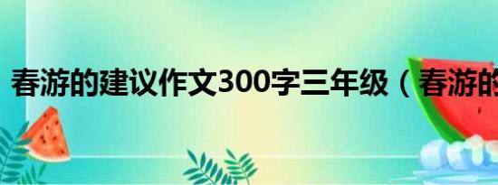 春游的建议作文300字三年级（春游的建议）