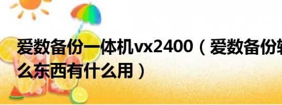 爱数备份一体机vx2400（爱数备份软件是什么东西有什么用）