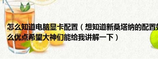 怎么知道电脑显卡配置（想知道新桑塔纳的配置好不好有什么优点希望大神们能给我讲解一下）