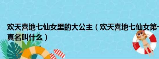 欢天喜地七仙女里的大公主（欢天喜地七仙女第一部六公主真名叫什么）