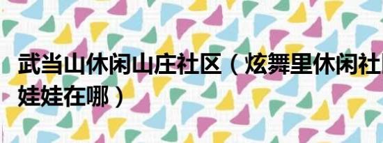 武当山休闲山庄社区（炫舞里休闲社区的熊猫娃娃在哪）