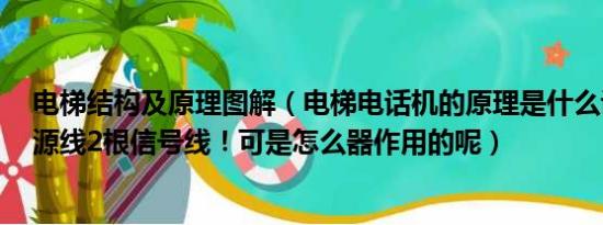 电梯结构及原理图解（电梯电话机的原理是什么说是2根电源线2根信号线！可是怎么器作用的呢）