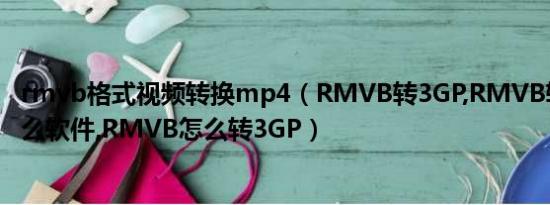 rmvb格式视频转换mp4（RMVB转3GP,RMVB转3GP用什么软件,RMVB怎么转3GP）