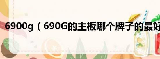 6900g（690G的主板哪个牌子的最好最新）