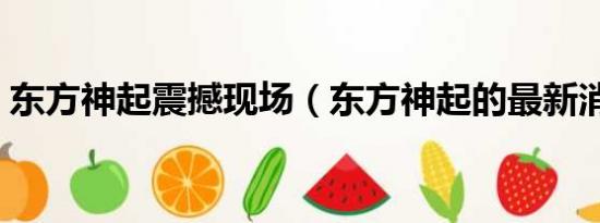 东方神起震撼现场（东方神起的最新消息、）