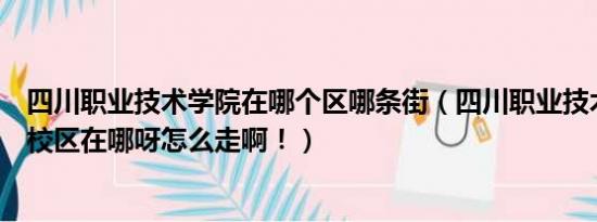 四川职业技术学院在哪个区哪条街（四川职业技术学院成都校区在哪呀怎么走啊！）