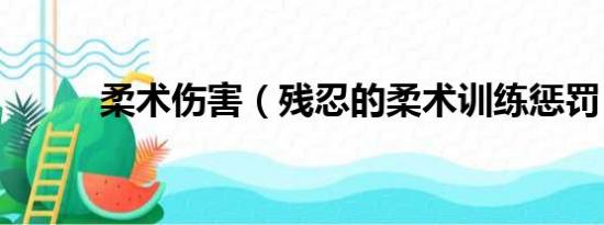 柔术伤害（残忍的柔术训练惩罚）